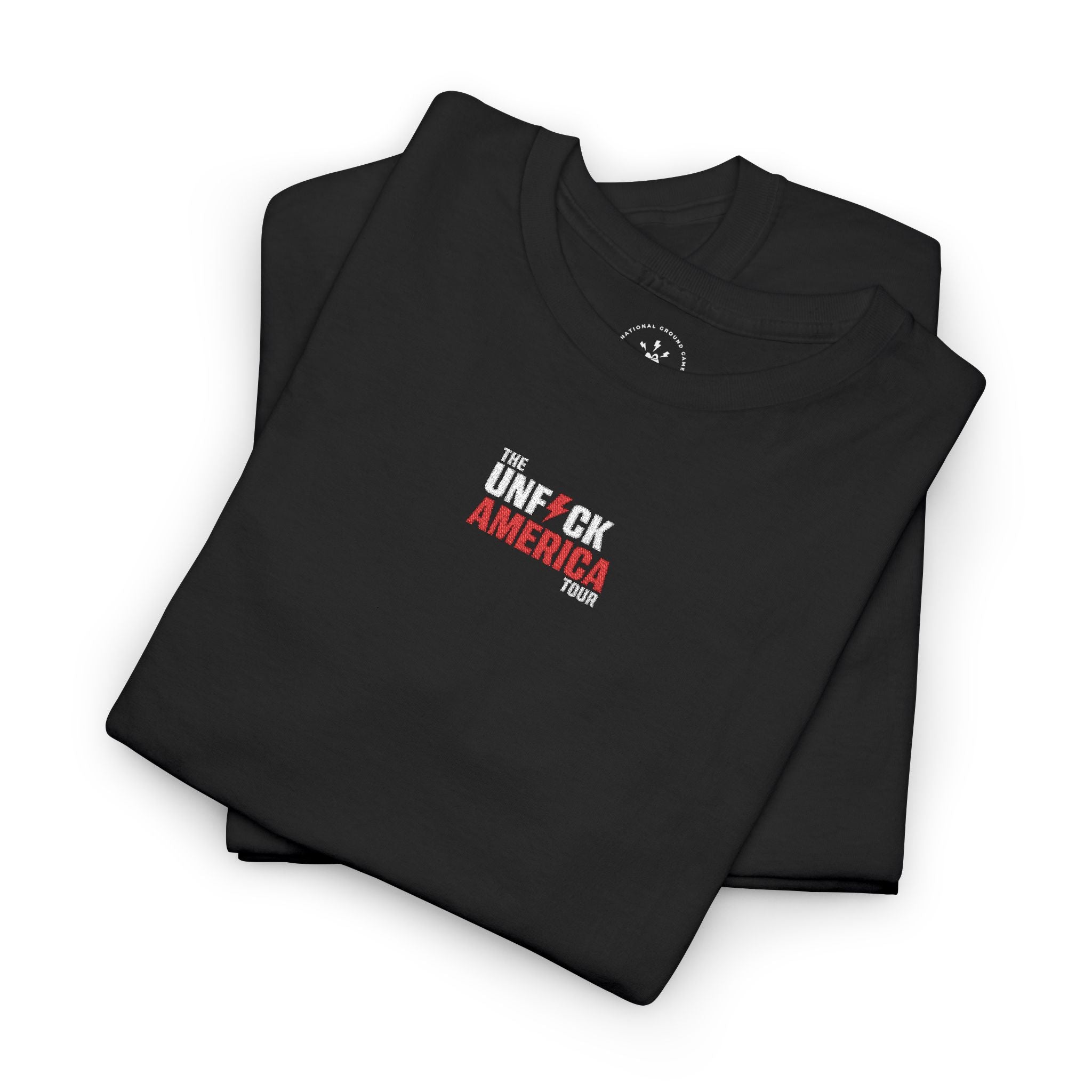 'Unf*ck America' (Embroided Minimalist Tee)