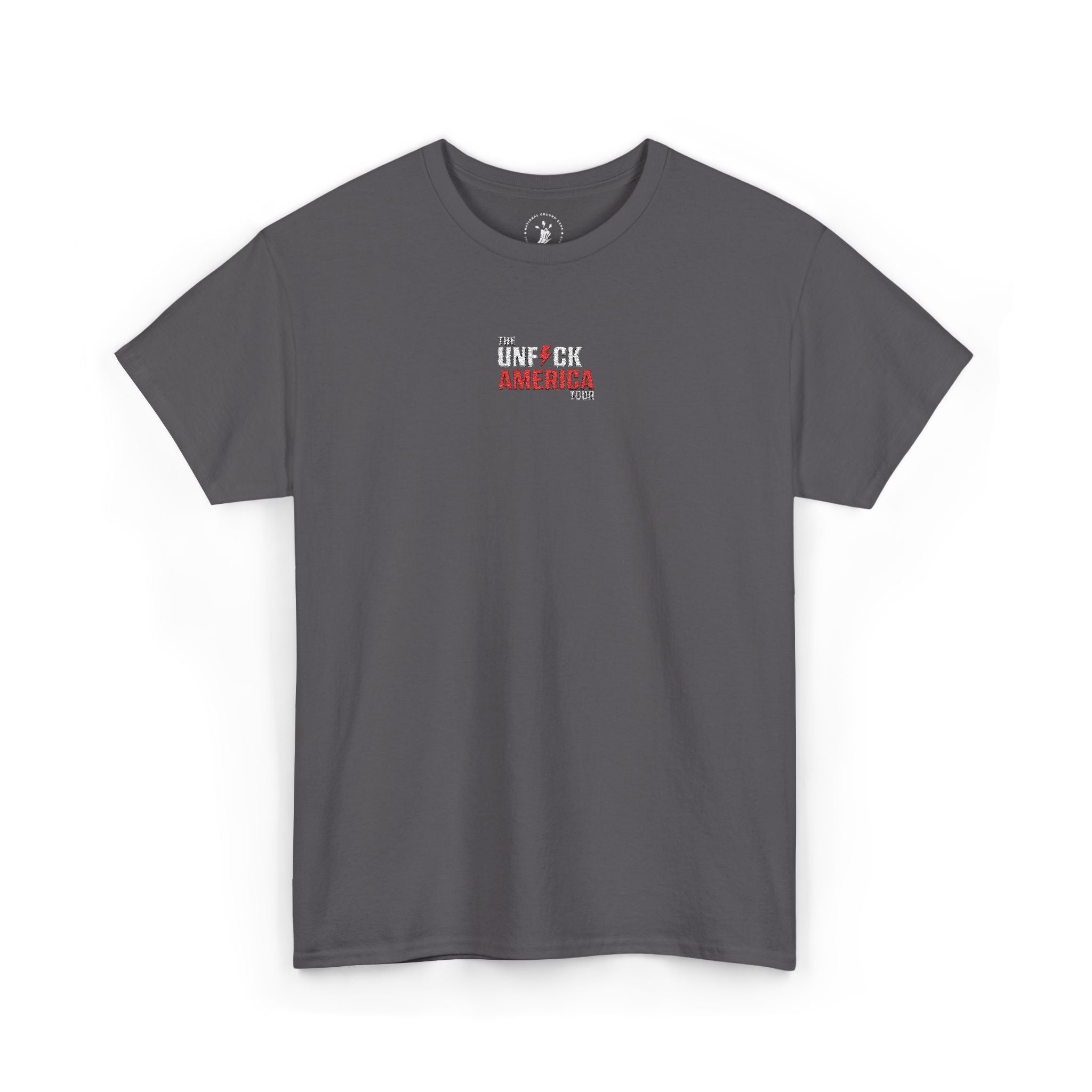 'Unf*ck America' (Embroided Minimalist Tee)