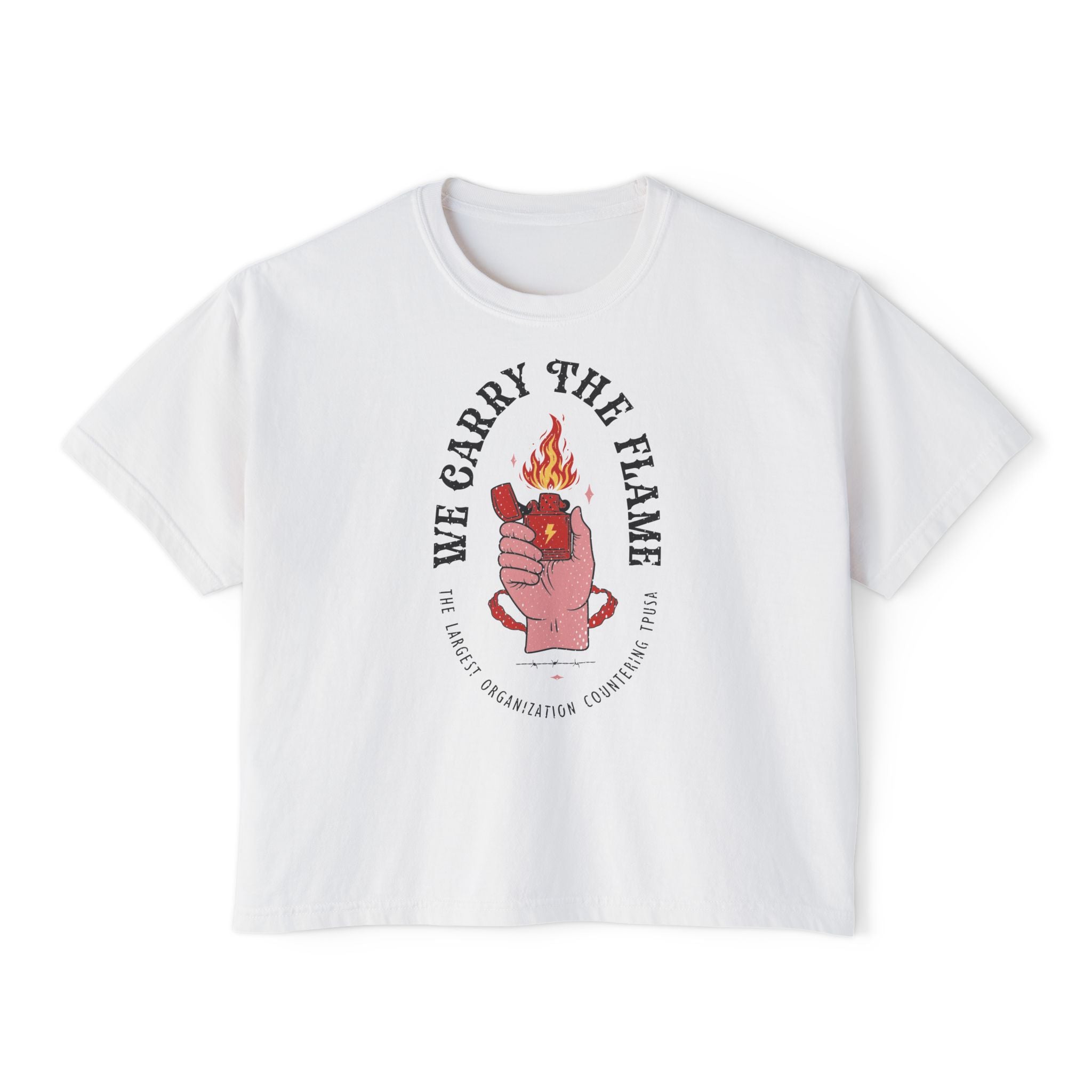 'We Carry the Flame' (Women's Boxy Tee)