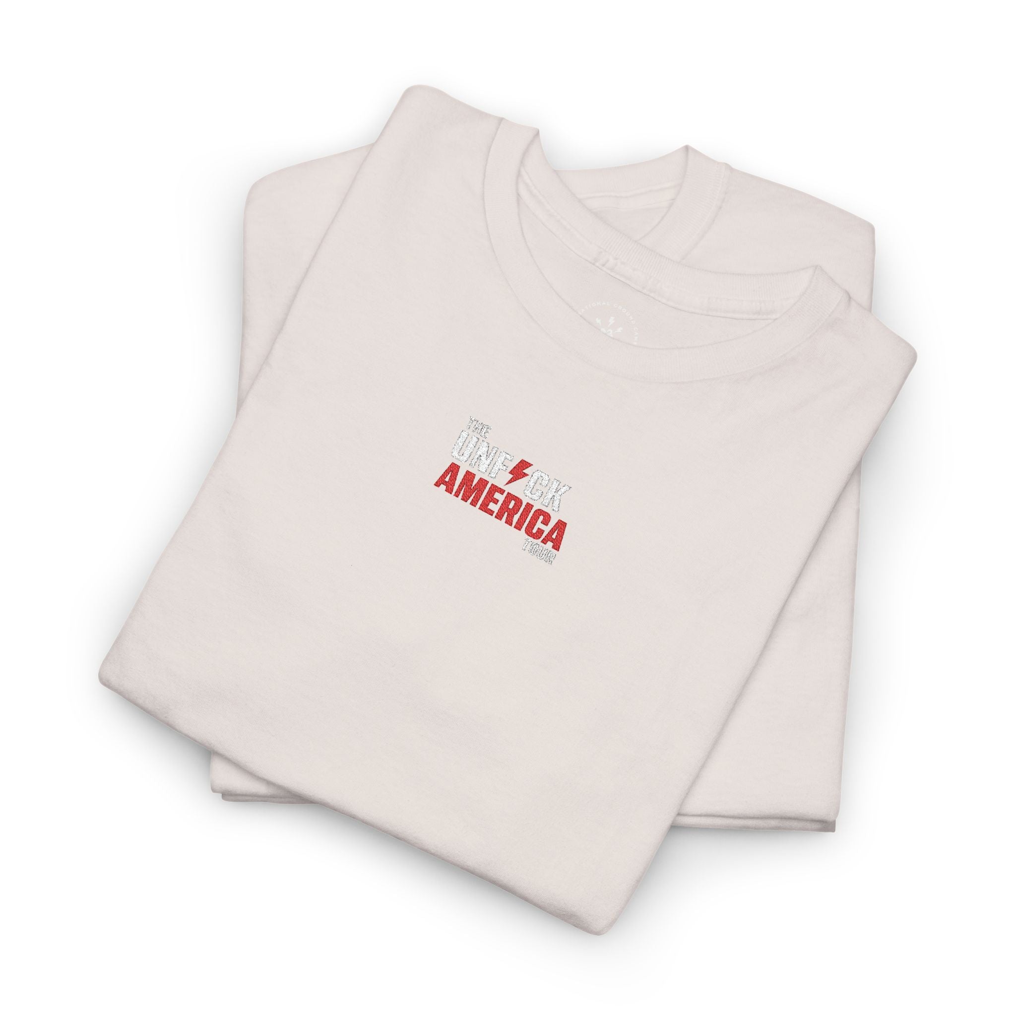 'Unf*ck America' (Embroided Minimalist Tee)