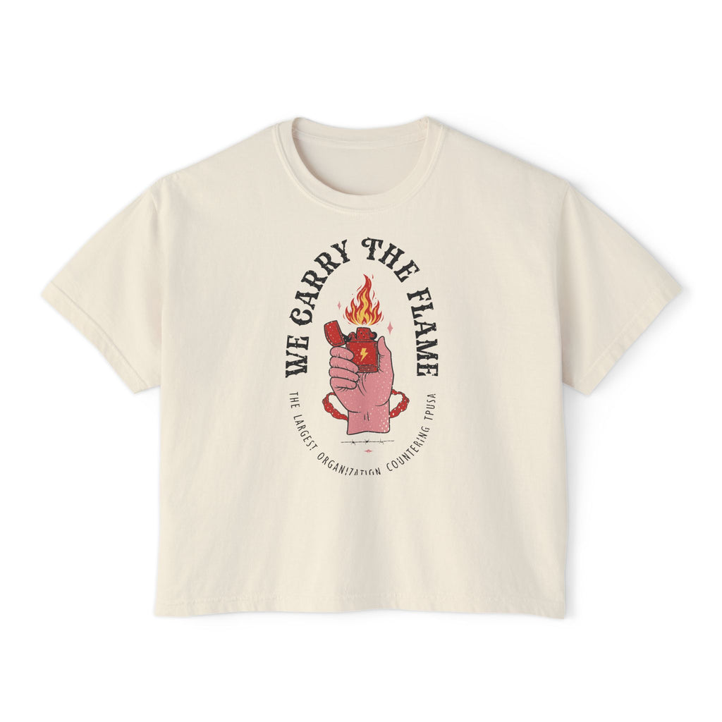 'We Carry the Flame' (Women's Boxy Tee)