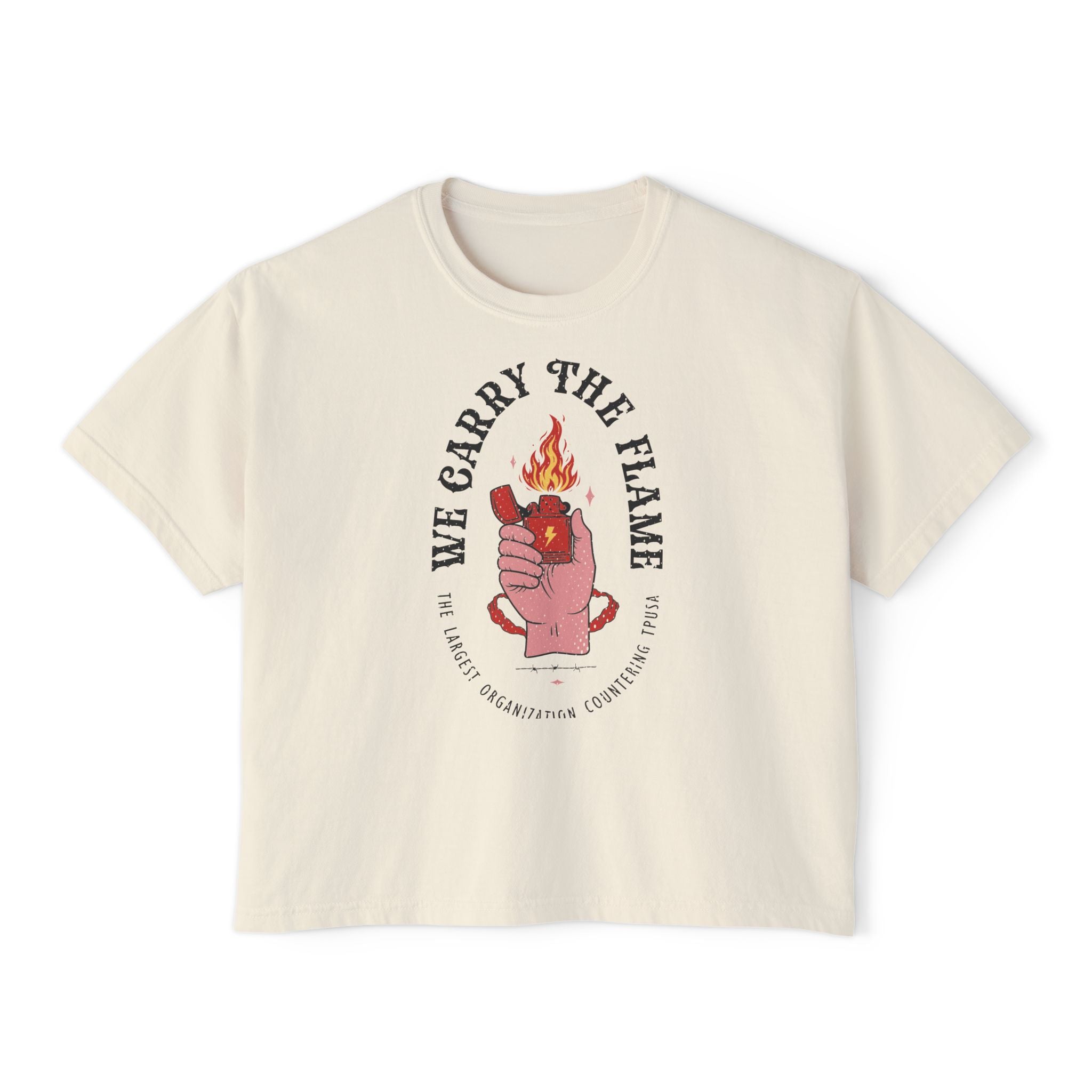 'We Carry the Flame' (Women's Boxy Tee)