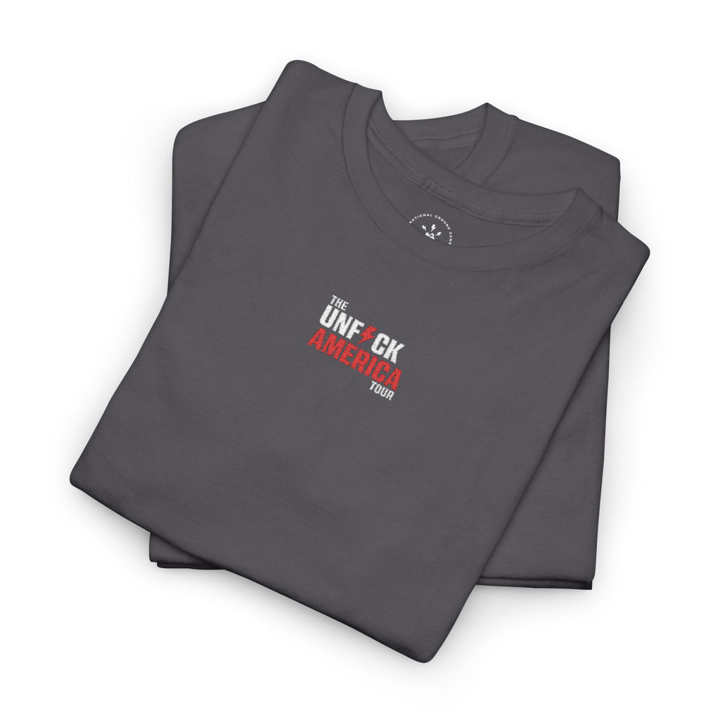 'Unf*ck America' (Embroided Minimalist Tee)