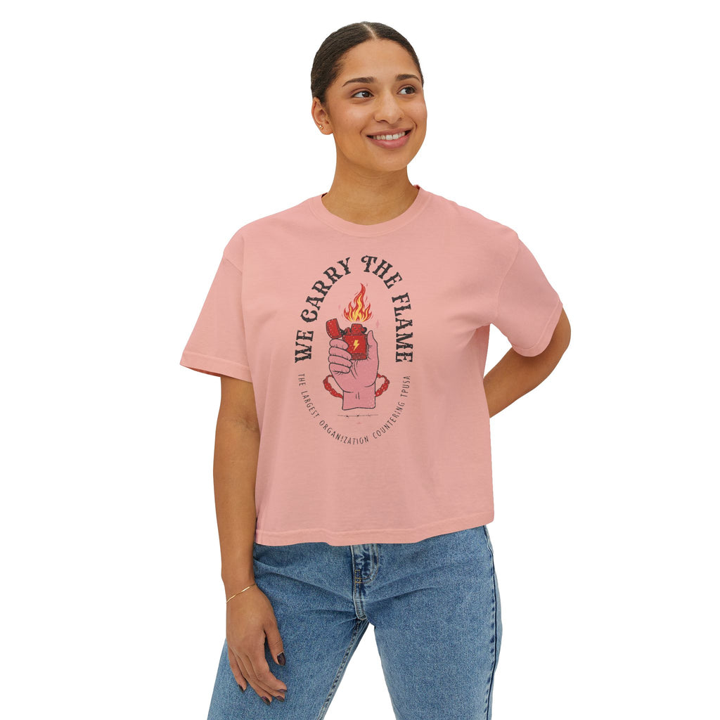 'We Carry the Flame' (Women's Boxy Tee)