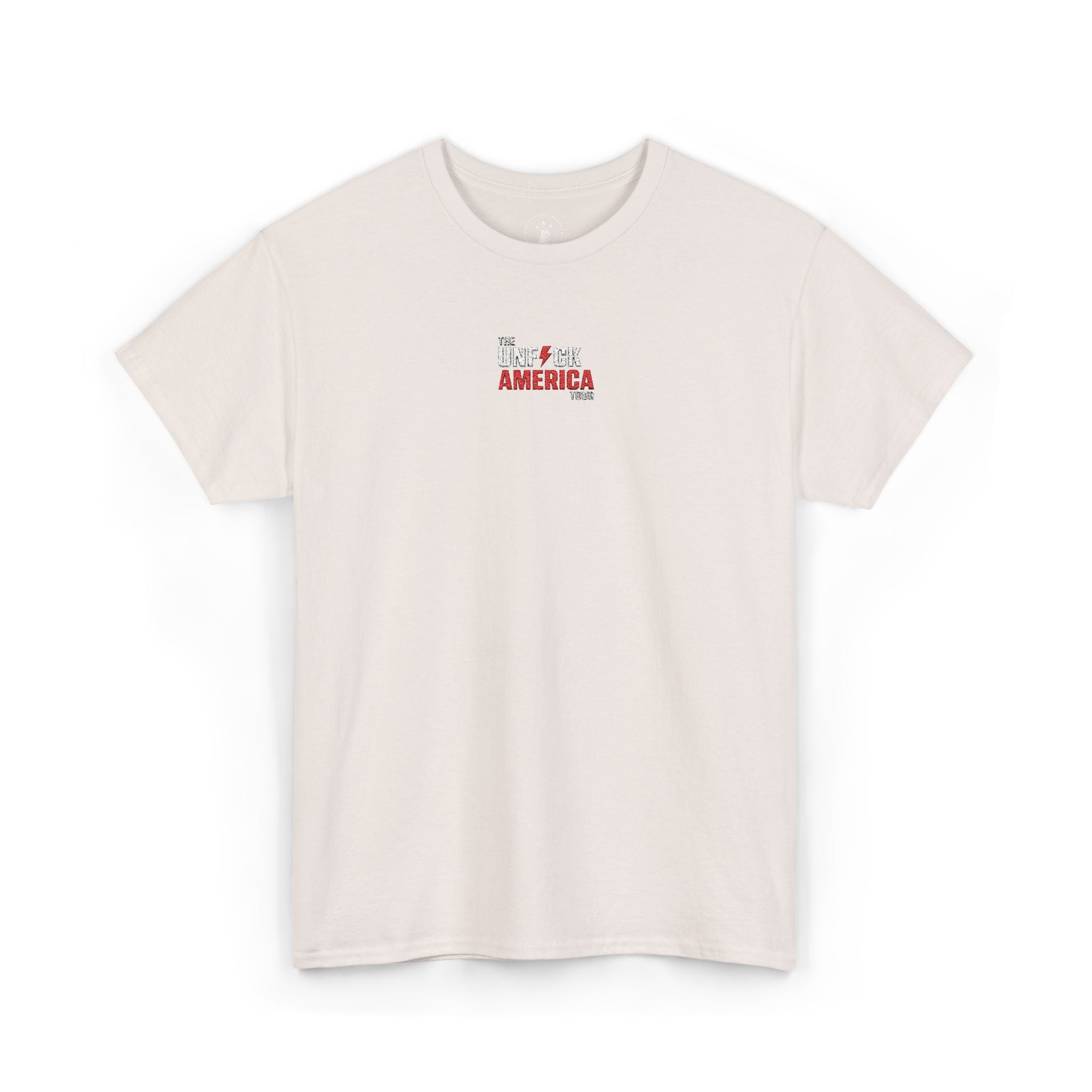 'Unf*ck America' (Embroided Minimalist Tee)