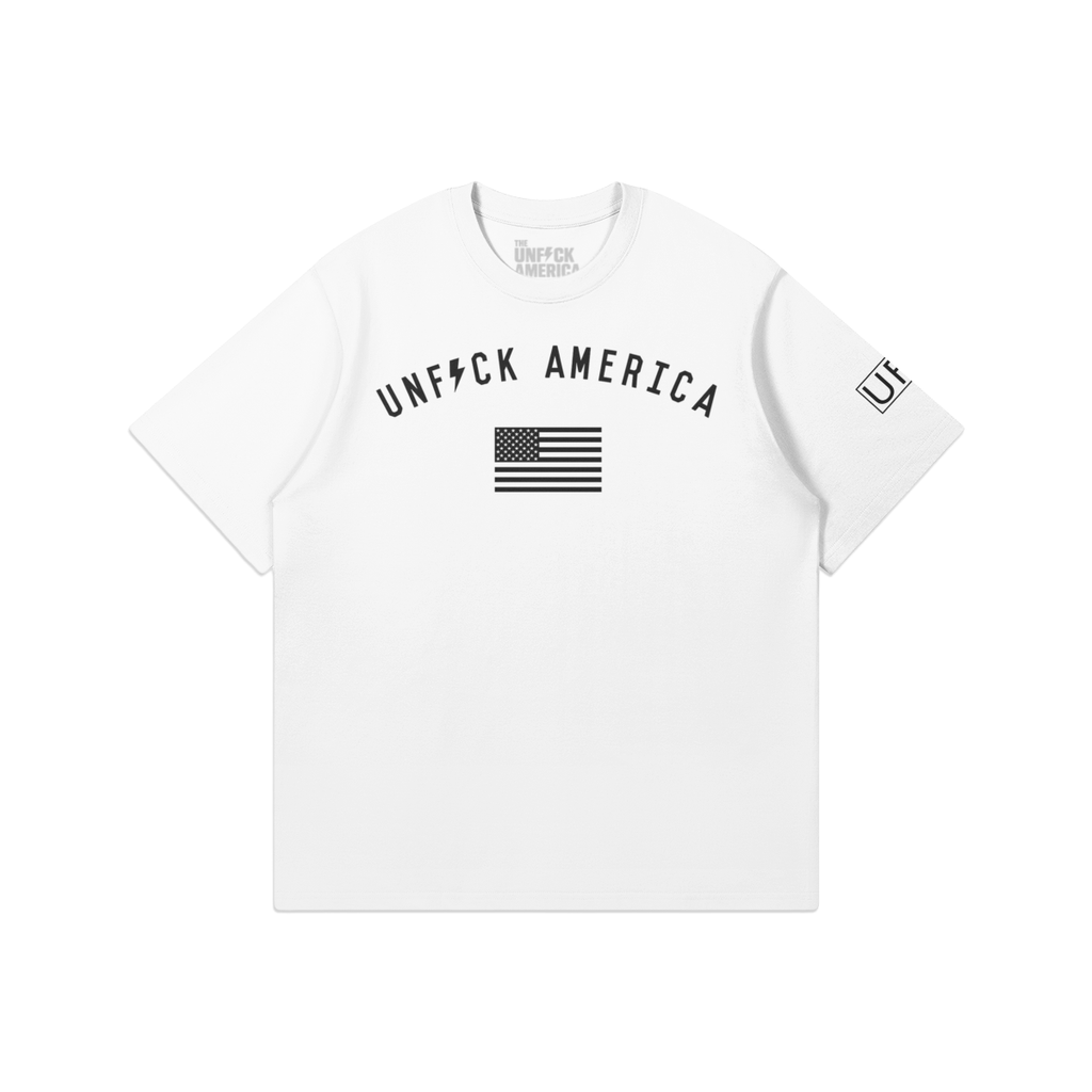 UFA Arch Logo Heavyweight Tee, White