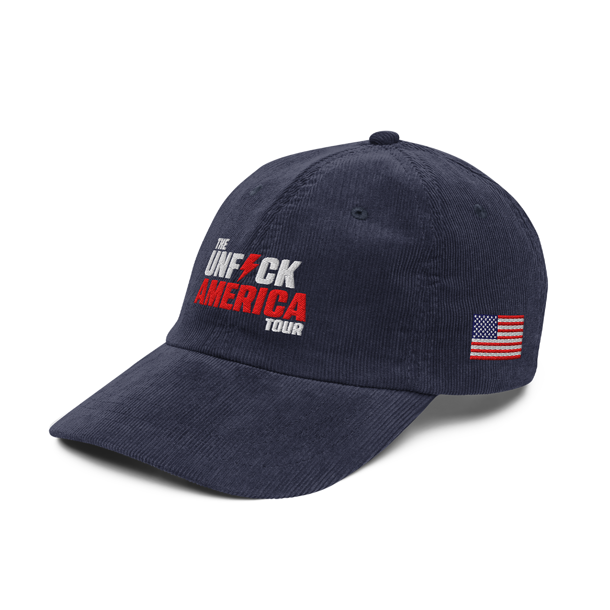 UFA Tour Corduroy Dad Hat, Navy