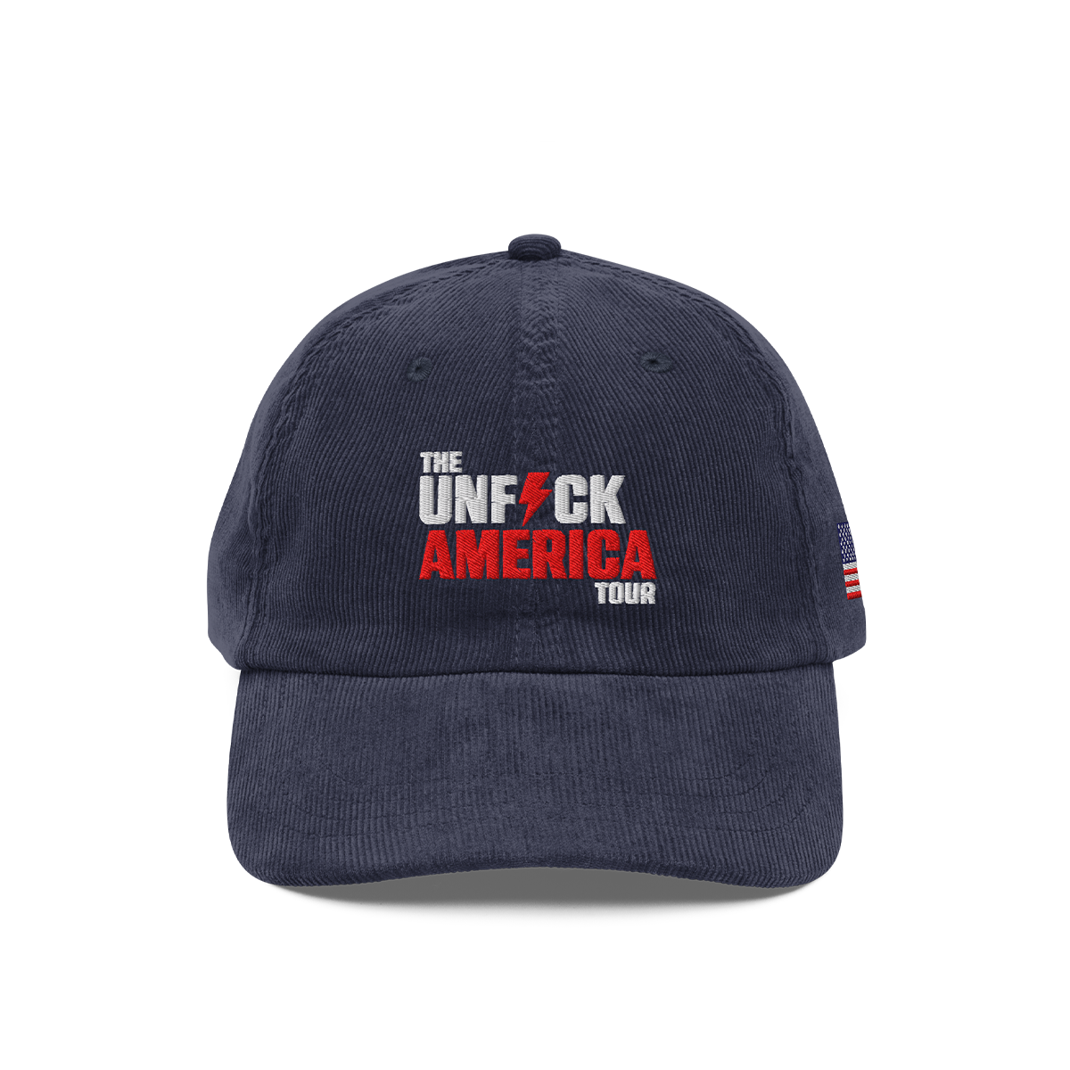 UFA Tour Corduroy Dad Hat, Navy
