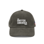 UFA Tour Corduroy Dad Hat, Moss Green