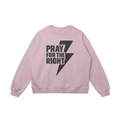 UFA 'Pray for the Right' Oversized Sweatshirt, Lavender