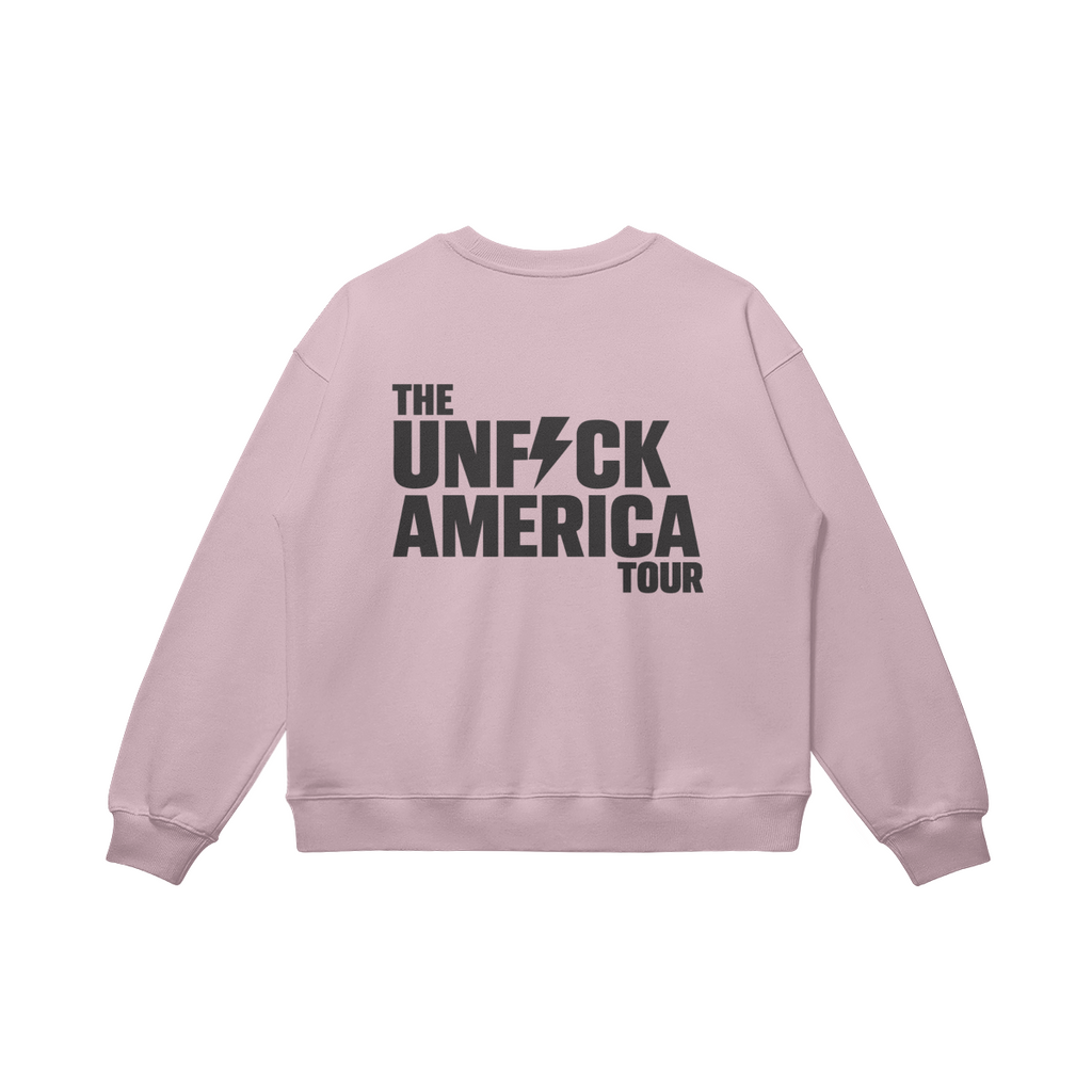 UFA 'Pray for the Right' Oversized Sweatshirt, Lavender