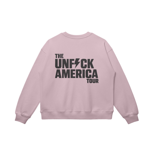 UFA 'Pray for the Right' Oversized Sweatshirt, Lavender