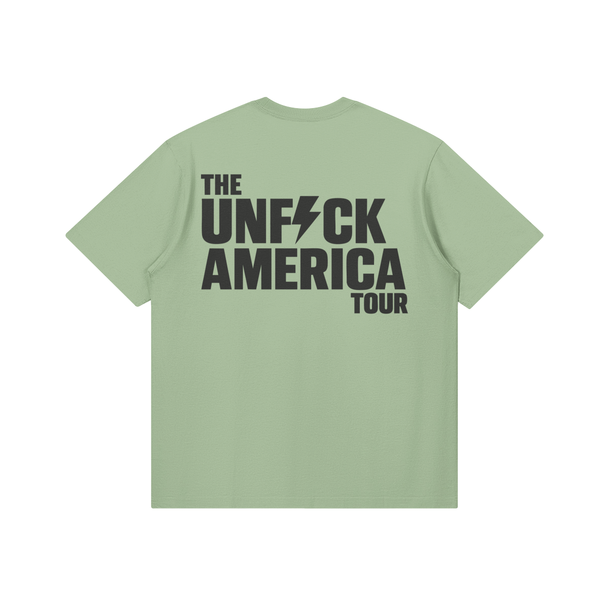 UFA Pray for the right Tee, Soft Green
