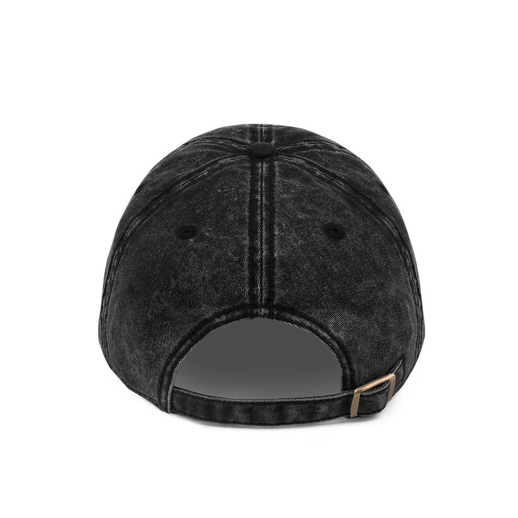 UFA Vintage Wash Dad Hat, Faded Black