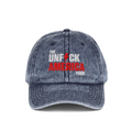 UFA Vintage Wash Dad Hat, Blue Jean