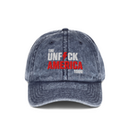 UFA Vintage Wash Dad Hat, Blue Jean